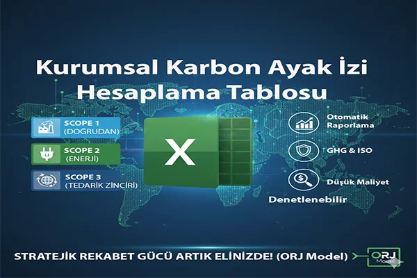 Kurumsal Karbon Ayak İzi Hesaplayan Türkçe Excel Tablosu